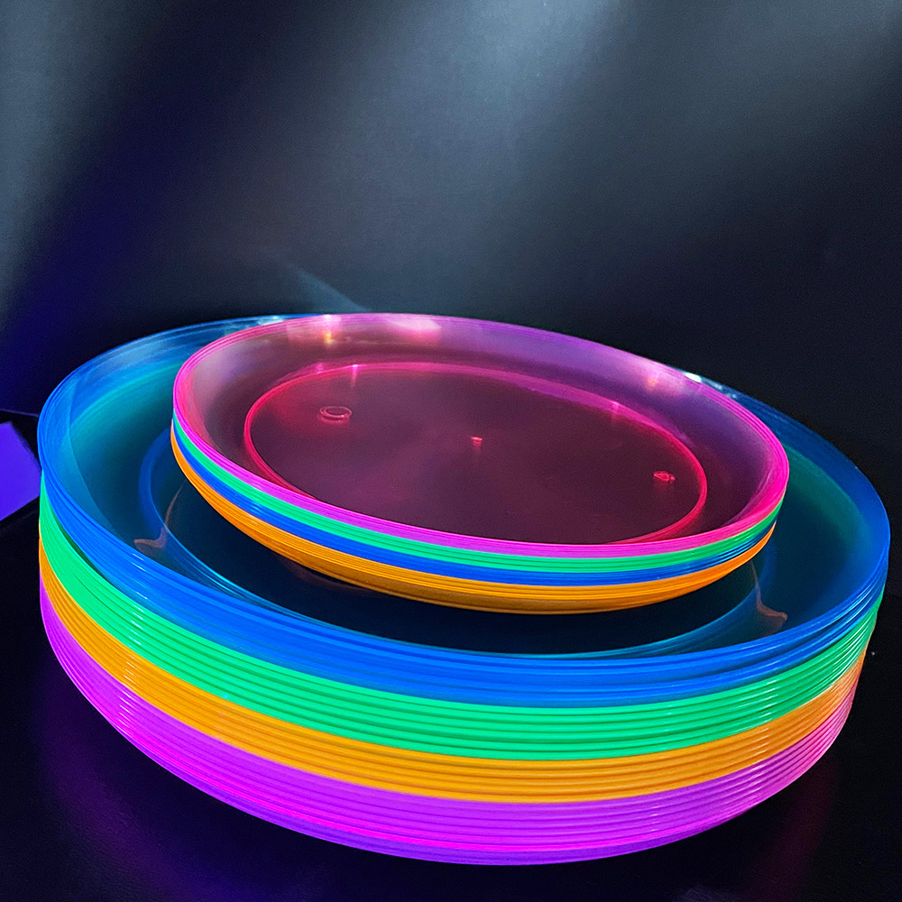 Cake Board Round - 32 قطعة أطباق حفلات مضيئة باللون