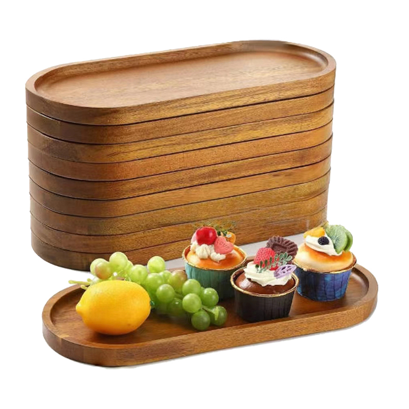 Cake Board Round - أدوات المائدة خشب متين صينية طعام