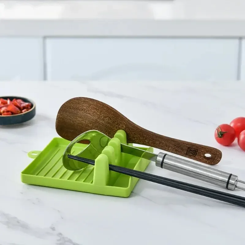 Offset Spatula Set - حامل ملعقة بلاستيكية رف تخزين المطبخ