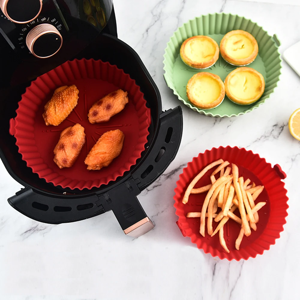 Kitchen Essentials Baking Tray - وعاء سيليكون للمقلاة الهوائية الدائرية -
