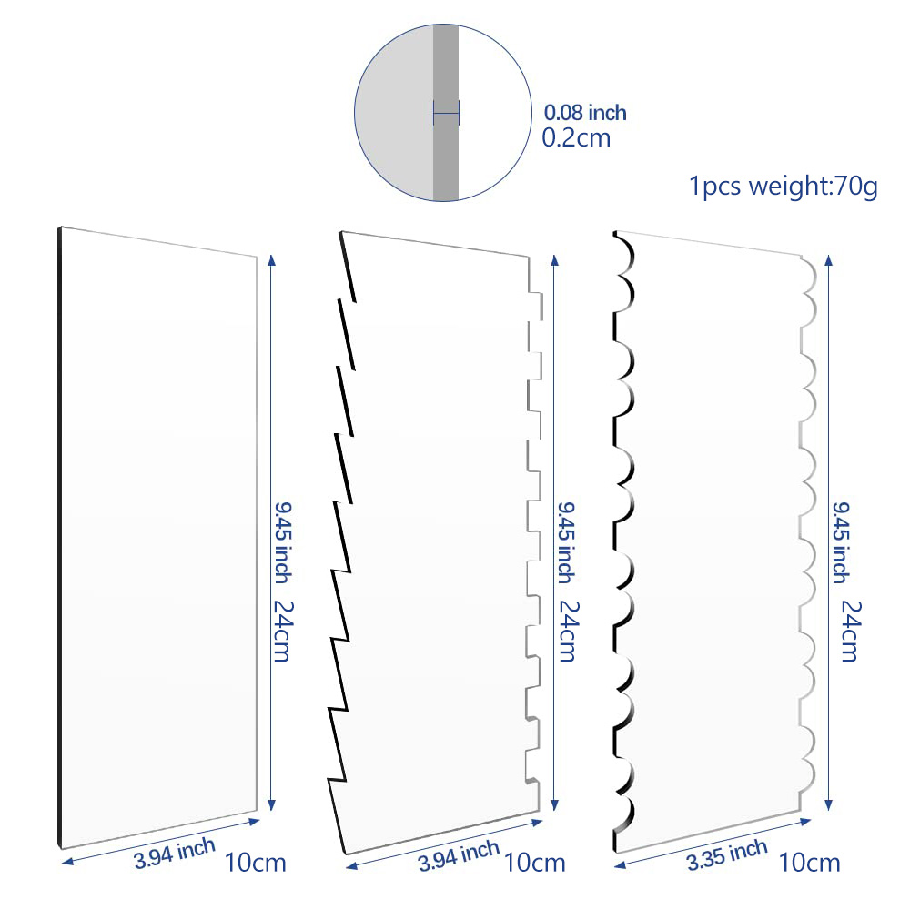 2 قطعة مجموعة مكشطة كعكة الاكر - مراجعة Offset Spatula Set وسعره