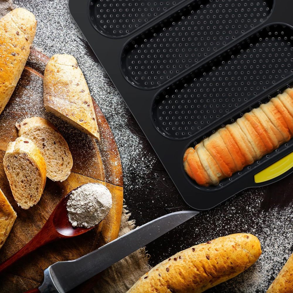 مجموعة قوالب خبز سيليكون احترا - مراجعة Kitchen Essentials Baking Tray وسعره