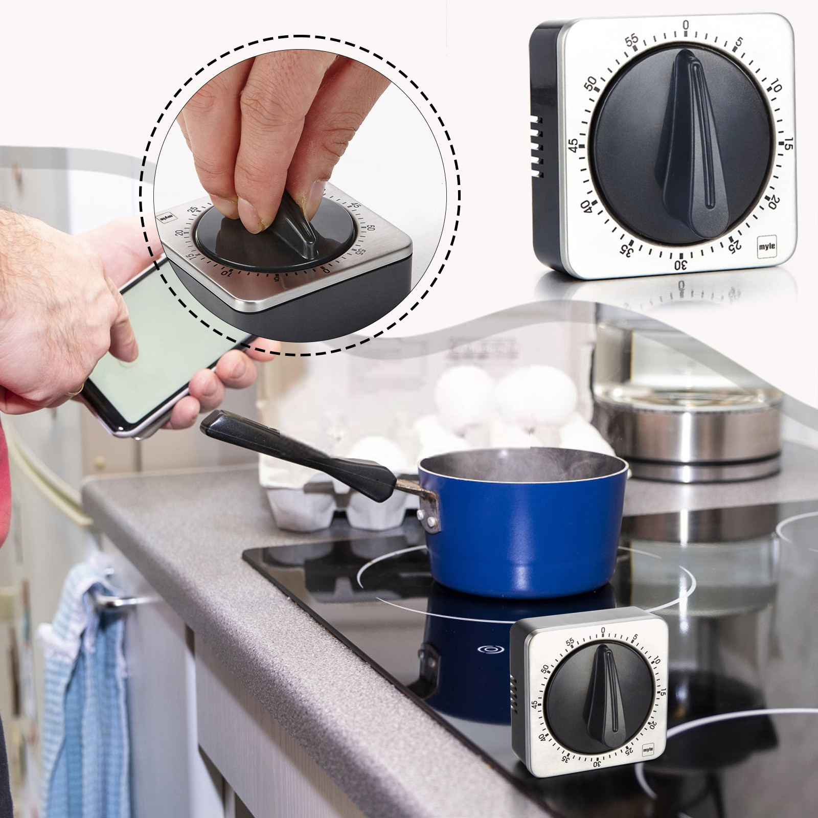 مؤقت مغناطيسي للمطبخ بعداد تنا - مراجعة Baking Kitchen Set Up وسعره