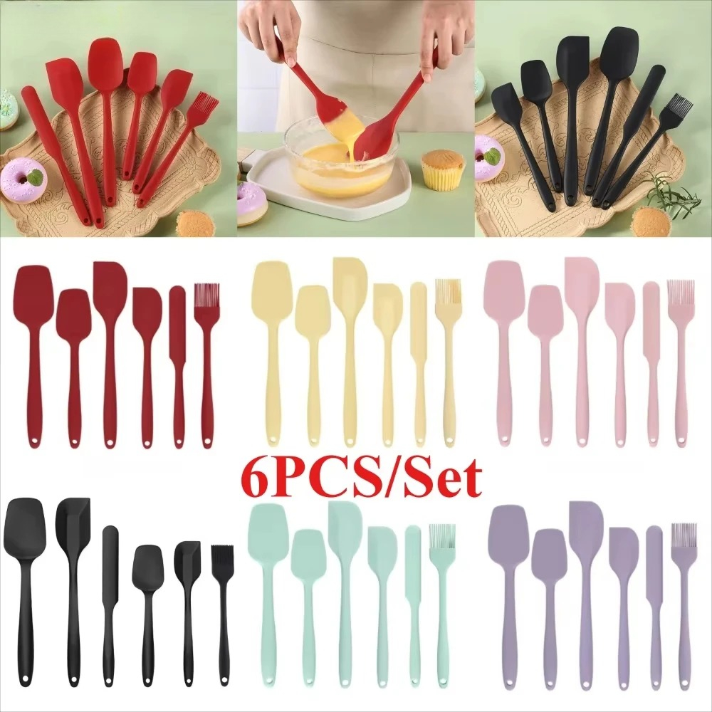 مجموعة ملاعق سيليكون من 6 قطع، - مراجعة Baking Kitchen Set Up وسعره