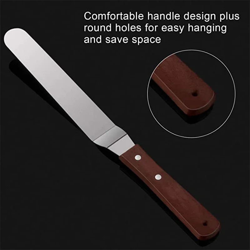 4/6/8/10 بوصة الفولاذ المقاوم  - مراجعة Offset Spatula Set وسعره