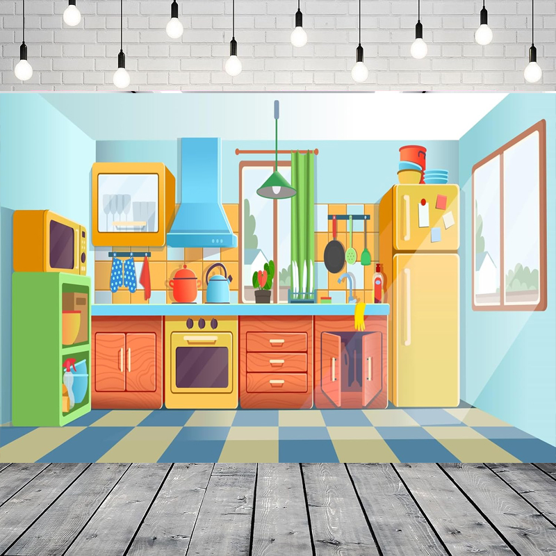 خلفية تصوير للأطفال بتصميم كرت - مراجعة Kitchen Baking Background وسعره