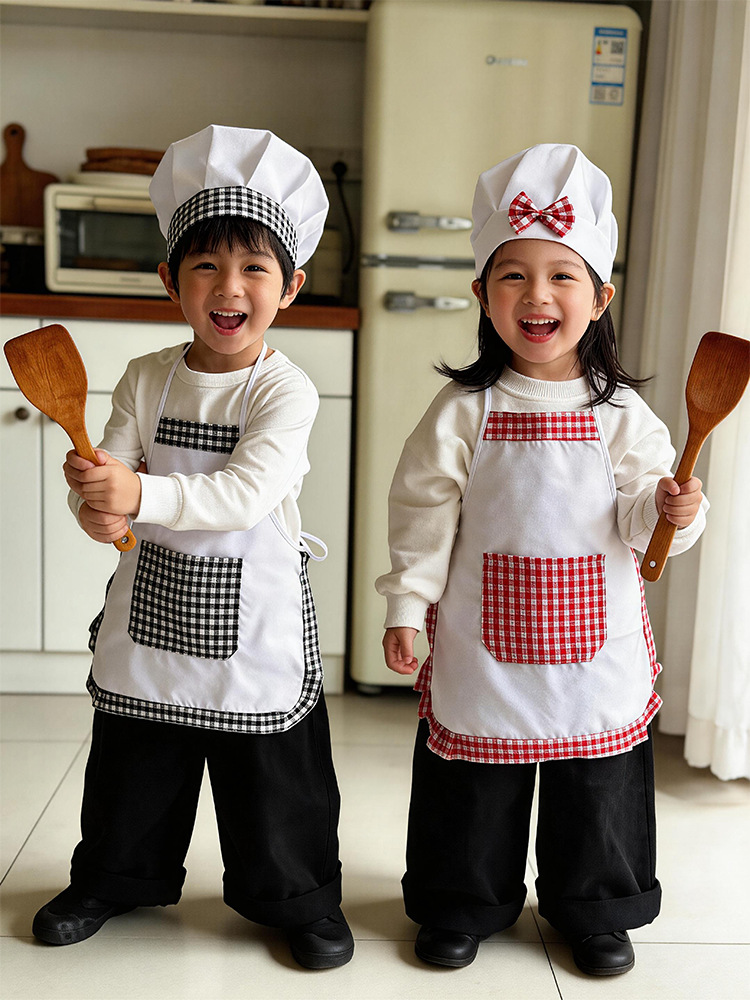 طقم من قطعتين: مريلة طاهي للأط - مراجعة Baking Kitchen Set Up وسعره