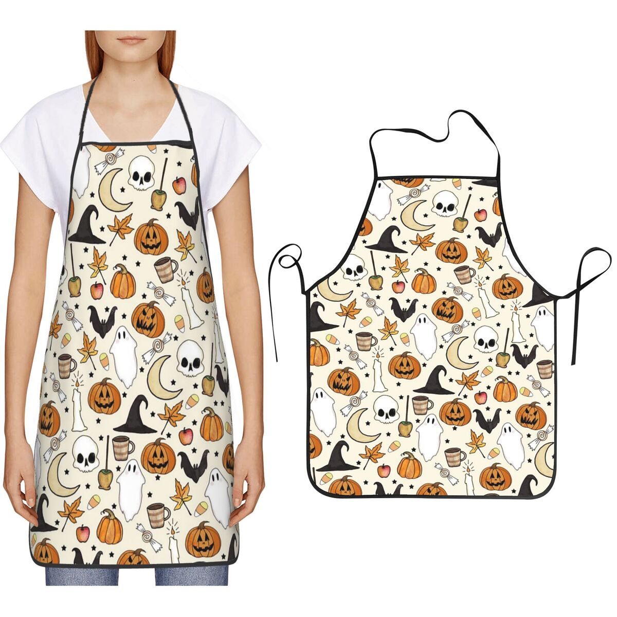 مريلة مطبخ بتصميمات الهالوين ( - مراجعة Kitchen Witch Baking وسعره