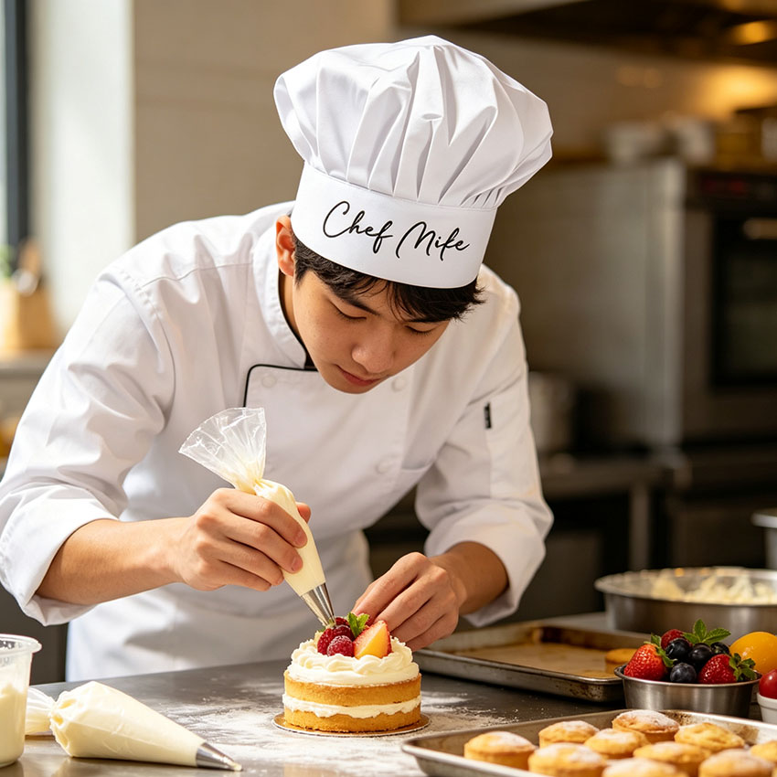 قبعات الطهاة المخصصة، مع إمكان - مراجعة Kitchen Baking Area وسعره